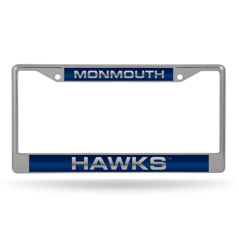 Monmouth University Hawks Laser Chrome Frame