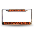 Cleveland Browns Laser Chrome 12 x 6 License Plate Frame