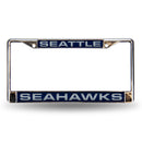 Seattle Seahawks Laser Chrome 12 x 6 License Plate Frame
