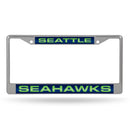 Seattle Seahawks Laser Chrome 12 x 6 License Plate Frame