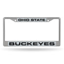 Ohio State Buckeyes Laser Chrome 12 x 6 License Plate Frame