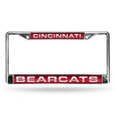 Cincinnati Bearcats Laser Chrome 12 x 6 License Plate Frame