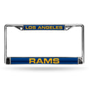 Los Angeles Rams Laser Chrome 12 x 6 License Plate Frame