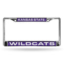 Kansas State Wildcats Laser Chrome 12 x 6 License Plate Frame