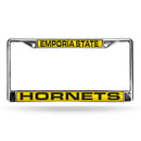 Emporia State Hornets Laser Chrome 12 x 6 License Plate Frame