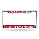 Maryland Terrapins Laser Chrome 12 x 6 License Plate Frame