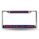 Buffalo Bills Laser Chrome 12 x 6 License Plate Frame