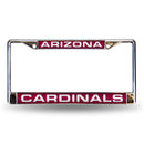 Arizona Cardinals Laser Chrome 12 x 6 License Plate Frame