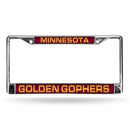 Minnesota Golden Gophers Laser Chrome 12 x 6 License Plate Frame