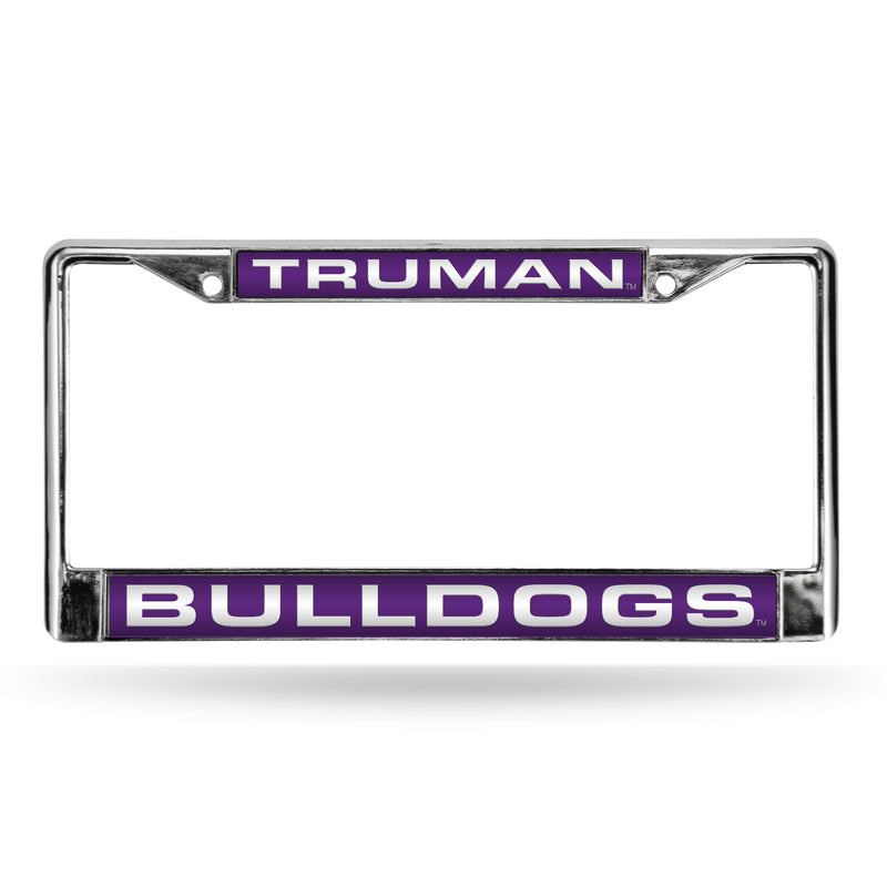 Truman State Bulldogs Laser Chrome 12 x 6 License Plate Frame