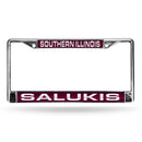 Southern Illinois Salukis Laser Chrome 12 x 6 License Plate Frame