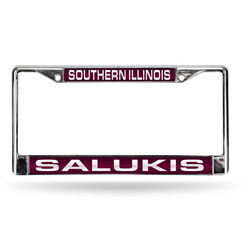Southern Illinois Salukis Laser Chrome 12 x 6 License Plate Frame