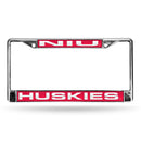 Northern Illinois Huskies Laser Chrome 12 x 6 License Plate Frame