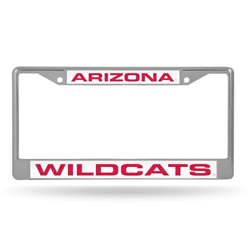 Arizona Wildcats Laser Chrome 12 x 6 License Plate Frame