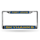 Fort Lewis Skyhawks Laser Chrome 12 x 6 License Plate Frame