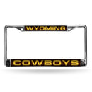 Wyoming Cowboys Laser Chrome 12 x 6 License Plate Frame