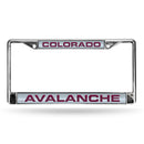 Colorado Avalanche Laser Chrome 12 x 6 License Plate Frame