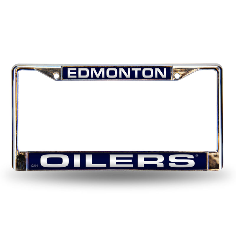Edmonton Oilers Laser Chrome 12 x 6 License Plate Frame