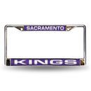 Sacramento Kings Laser Chrome 12 x 6 License Plate Frame