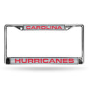 Carolina Hurricanes Laser Chrome 12 x 6 License Plate Frame