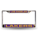 Los Angeles Lakers Laser Chrome 12 x 6 License Plate Frame