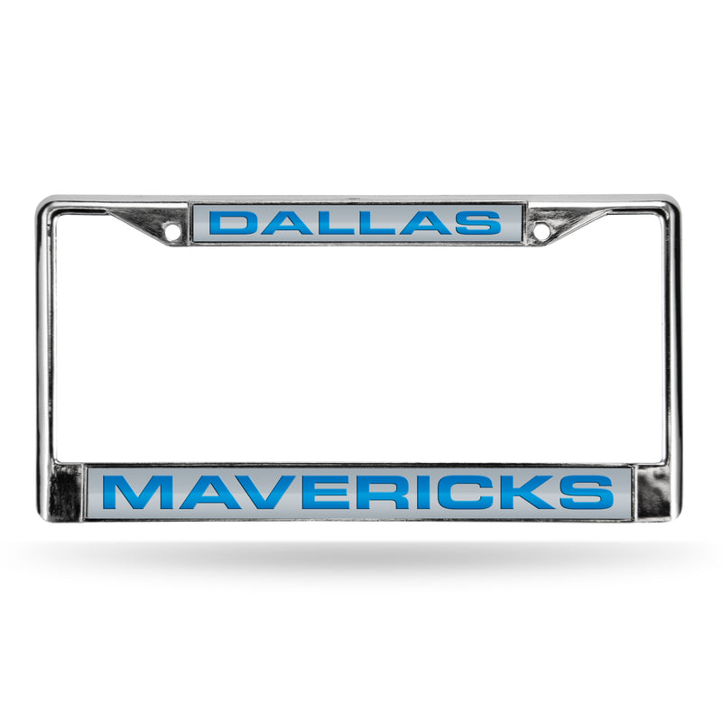 Dallas Mavericks Laser Chrome 12 x 6 License Plate Frame