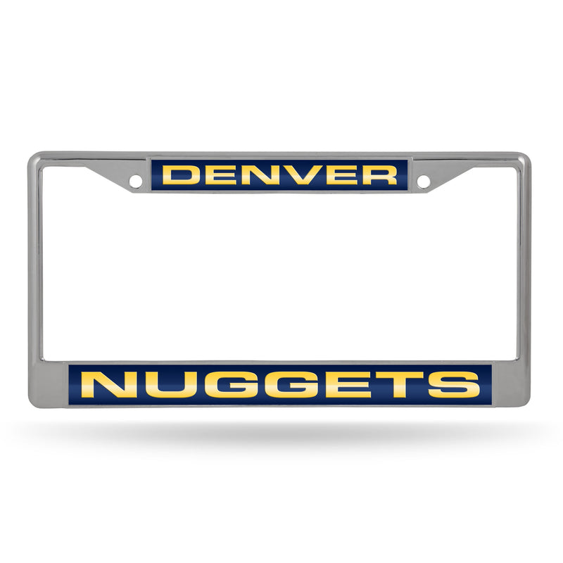 Denver Nuggets Laser Chrome 12 x 6 License Plate Frame