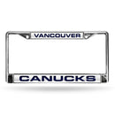Vancouver Canucks Laser Chrome 12 x 6 License Plate Frame