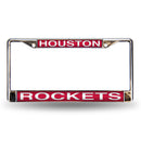 Houston Rockets Laser Chrome 12 x 6 License Plate Frame
