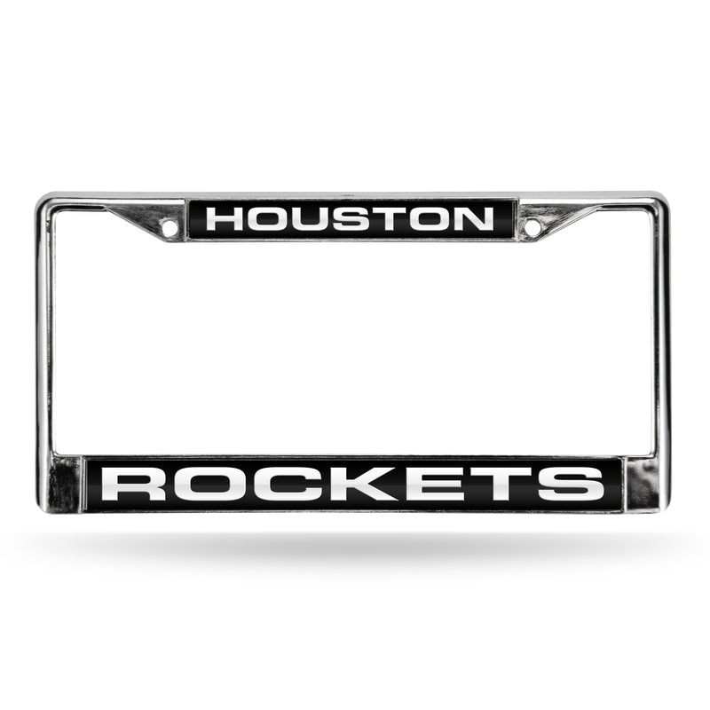 Houston Rockets Laser Chrome 12 x 6 License Plate Frame