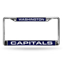 Washington Capitals Laser Chrome 12 x 6 License Plate Frame