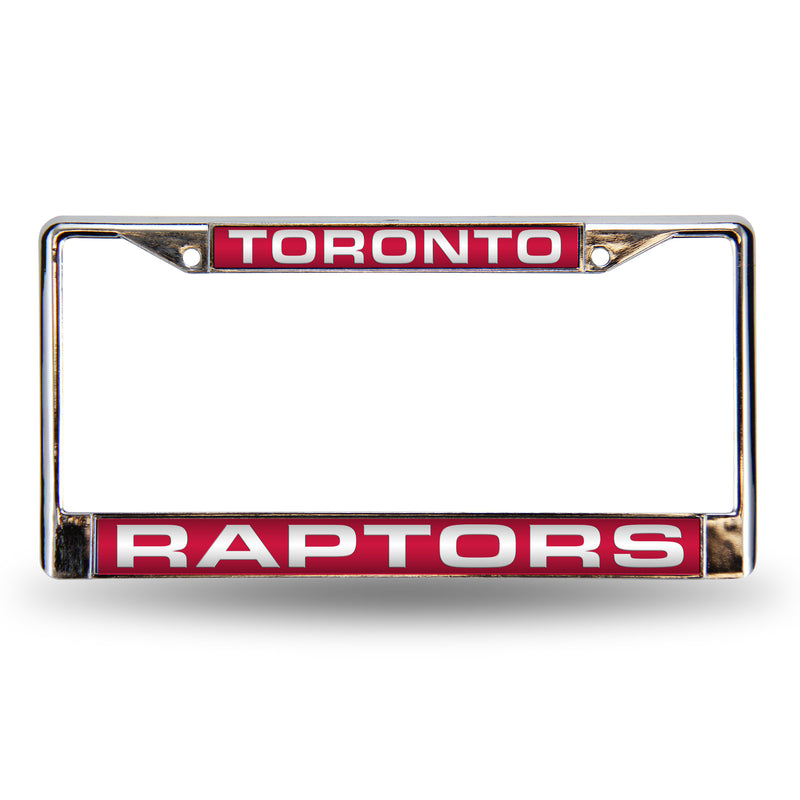 Toronto Raptors Laser Chrome 12 x 6 License Plate Frame