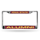 Iowas State Cyclones Laser Chrome 12 x 6 License Plate Frame