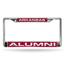 Arkansas Razorbacks Laser Chrome 12 x 6 License Plate Frame