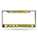 North Dakota State Bisons Laser Chrome 12 x 6 License Plate Frame