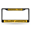 Miami Dolphins Black Laser Chrome 12 x 6 License Plate Frame