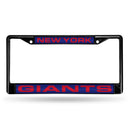 New York Giants Black Laser Chrome 12 x 6 License Plate Frame