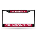 Alabama Crimson Tide Black Laser Chrome 12 x 6 License Plate Frame