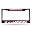 Denver Broncos Black Laser Chrome 12 x 6 License Plate Frame