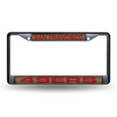 San Francisco 49ers Black Laser Chrome 12 x 6 License Plate Frame