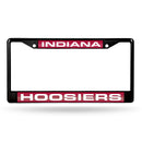 Indiana Hoosiers Black Laser Chrome 12 x 6 License Plate Frame