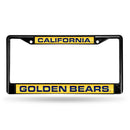 Cal Berkeley Golden Bears Black Laser Chrome 12 x 6 License Plate Frame