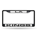 Los Angeles Kings Black Laser Chrome 12 x 6 License Plate Frame