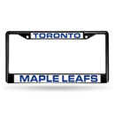 Toronto Maple Leafs Black Laser Chrome 12 x 6 License Plate Frame