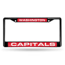 Washington Capitals Black Laser Chrome 12 x 6 License Plate Frame