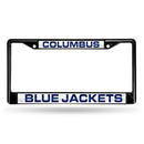 Columbus Blue Jackets Black Laser Chrome 12 x 6 License Plate Frame