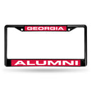 Georgia Bulldogs Black Laser Chrome 12 x 6 License Plate Frame
