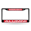 Nebraska Cornhuskers Black Laser Chrome 12 x 6 License Plate Frame