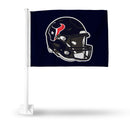 Houston Texans Helmet Logo Blue Car Flag (White Pole)