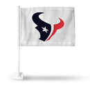 Houston Texans Primary Logo White Car Flag (White Pole)
